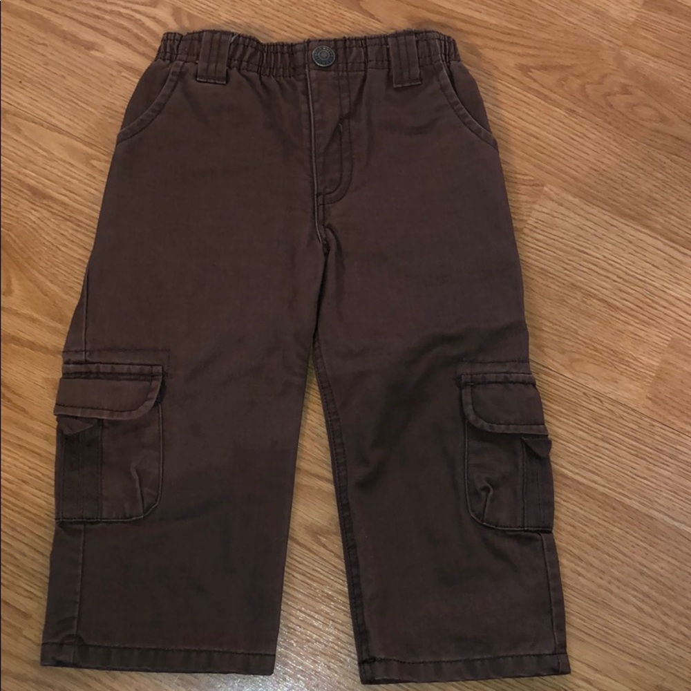 NWT Boys brown pull on pant